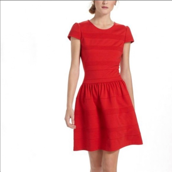 Anthropologie Dresses & Skirts - Anthropologie Girls from Savoy Pintuck Red Dress